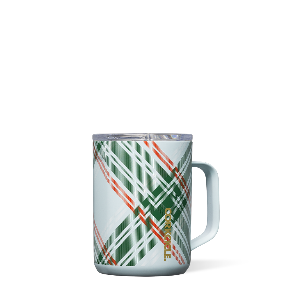 Corkcicle - 16 oz Mug - Buffalo Plaid Red - Be Charmed Gifts