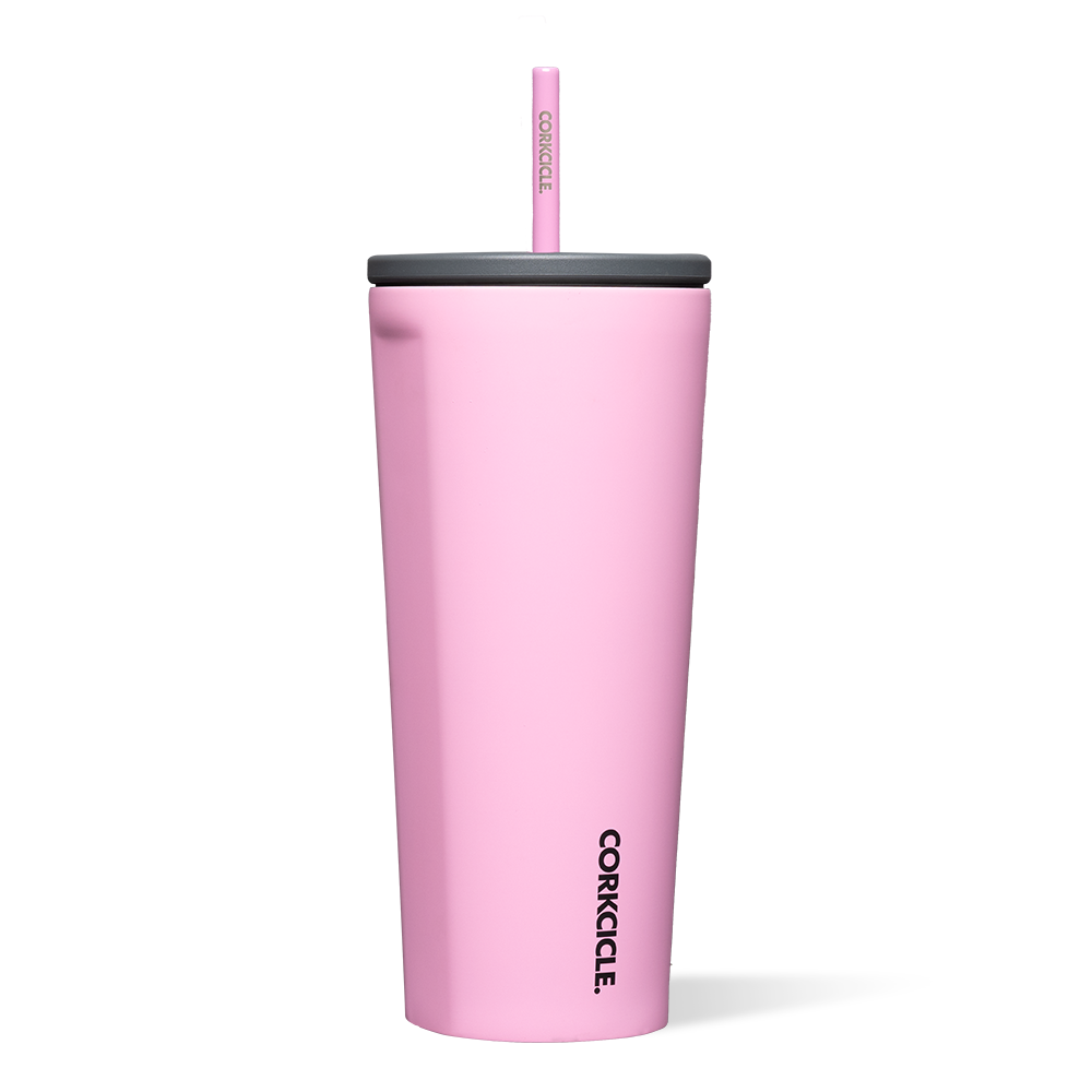Corkcicle Tumbler With Straw and Lid, Reusable Water Bottle, Gloss