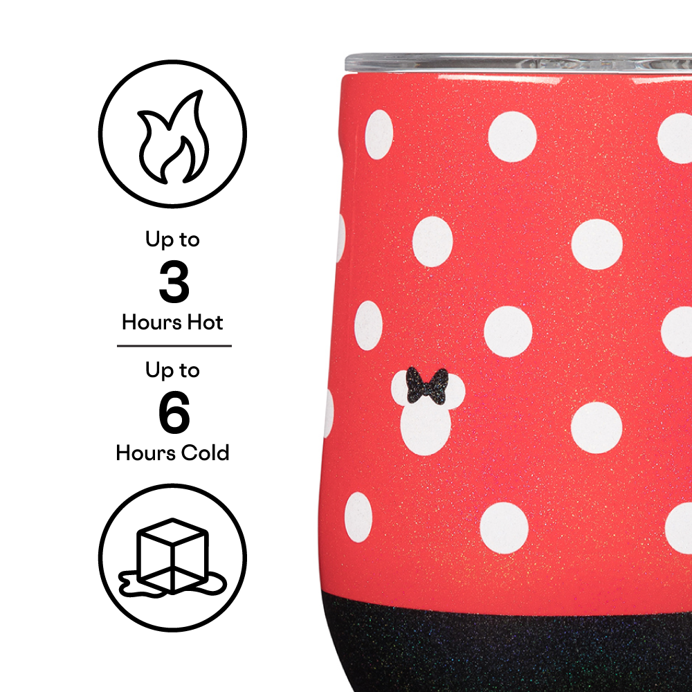 Corkcicle Kids Cup - 12oz Minnie Mouse - Polka Dot Red