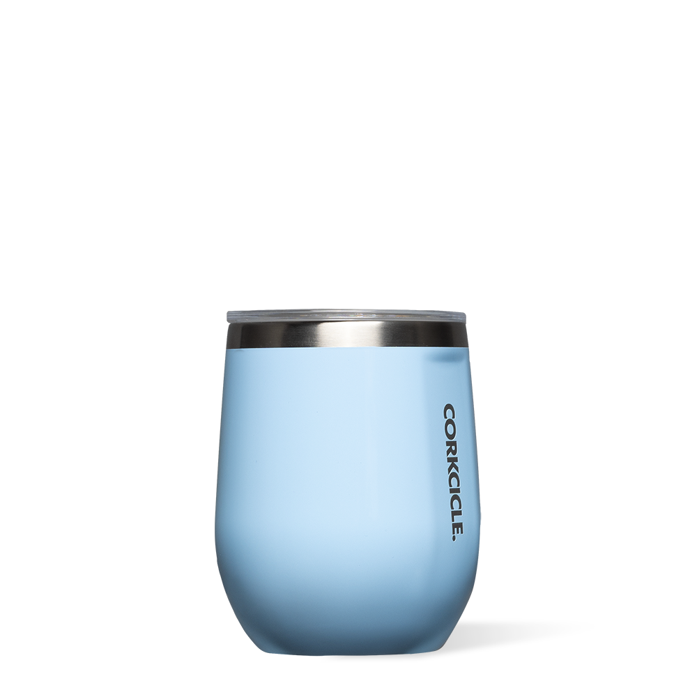 Corkcicle Gloss Stemless Flute Turquoise 7oz