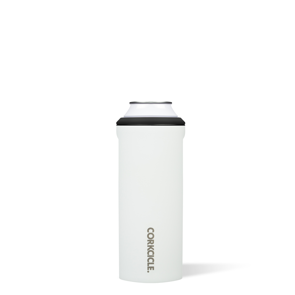 NEW CORKCICLE 12 OZ INSULATED STAINLESS STEEL CAN COOLER WALNUT WOOD