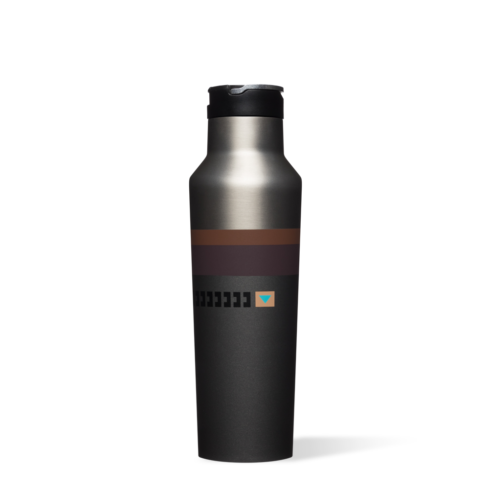 Star Wars: The Mandalorian Stainless Steel Water Bottle with Built