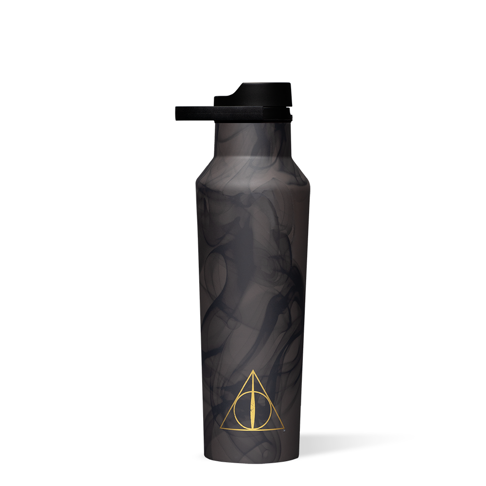 Harry Potter Gold Crest 600ml Plastic Black School Sports Water Drinks Bottle