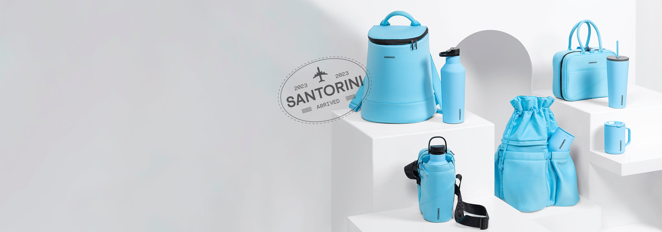 Corkcicle Beverage Bucket Bag-Santorini