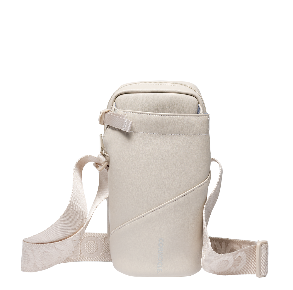 crossbody bag to for travel with water bottle pocket Corkcicle | Sling | Latte