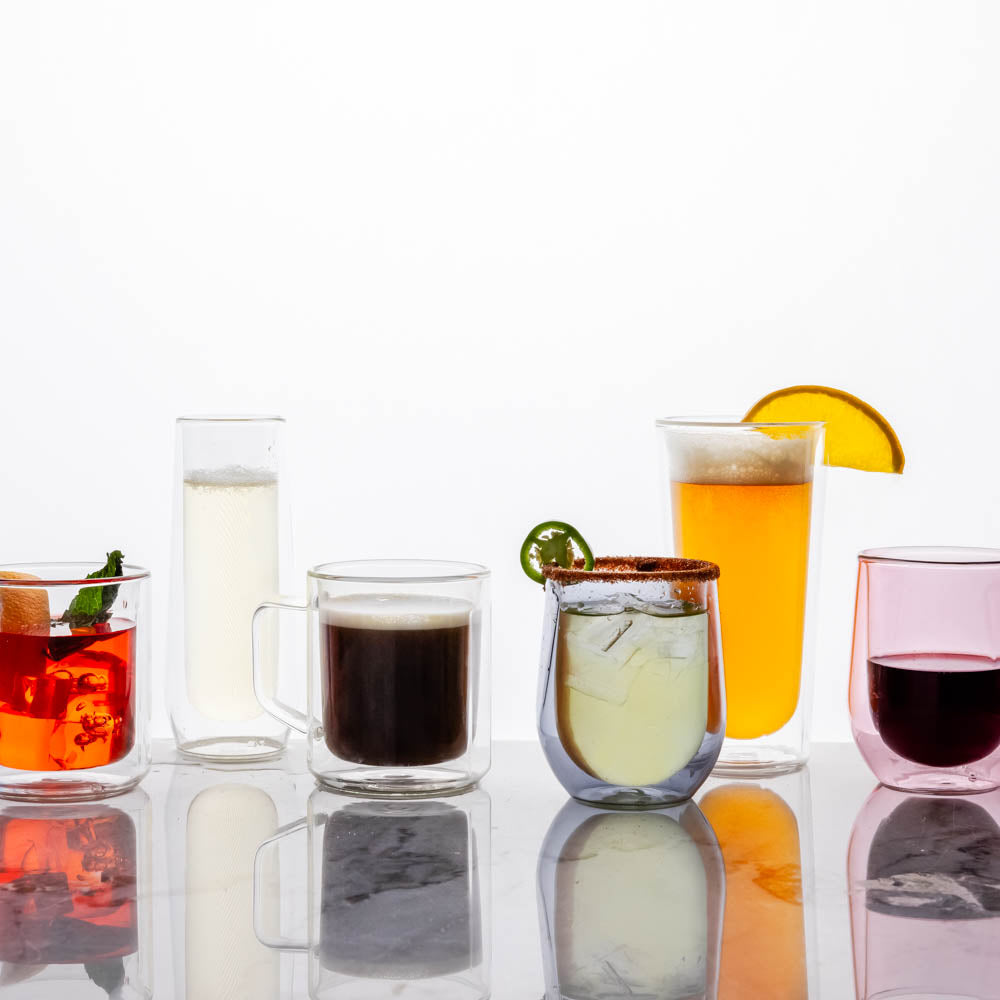 Stemless Flute Glass Set (2)