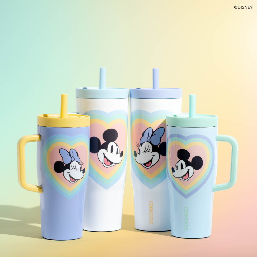 Mickey & Minnie Mouse Retro Rainbow Leakproof Cruiser | CORKCICLE.