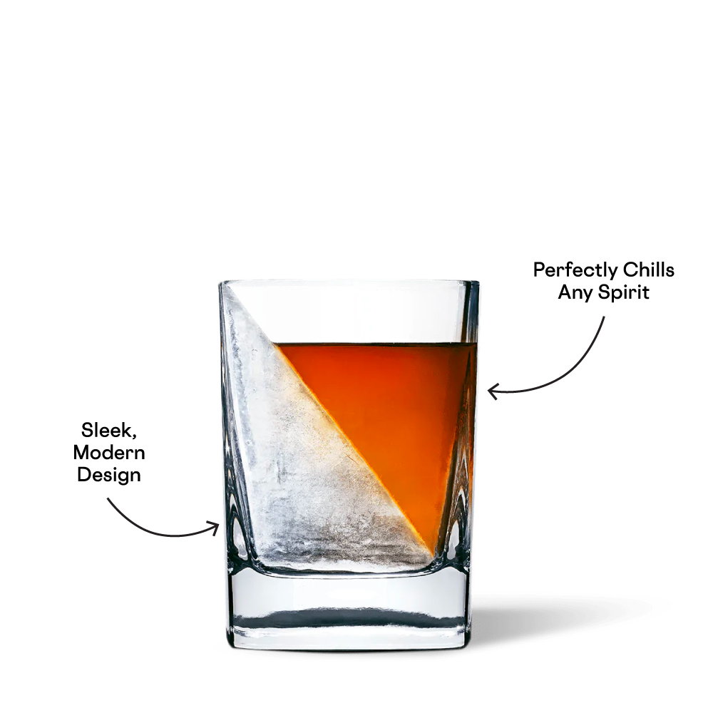 Whiskey Wedge Whiskey Glass with Ice Wedge CORKCICLE