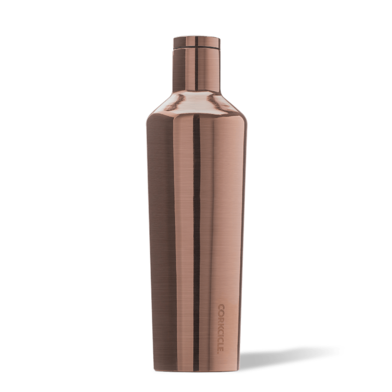 Corkcicle Copper 25oz Canteen Side View.